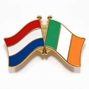 Duo Flagpin (Butterfly) - Netherlands + Ireland