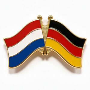 Duo Flagpin (Butterfly) - Netherlands + Germany
