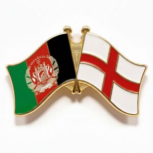Duo Flagpin (Butterfly) - Afghanistan + England
